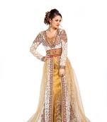 Contemporary Unique Beige Wedding Exclusive Moroccan Kaftans