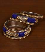 Seed Beads and Zircon Stone Embellished Bangle Set