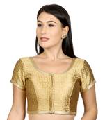Gold Brocade Woven stitched blouse