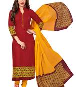 Red Printed Cotton Salwar