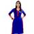 Blue plain cotton ethnic-kurtis