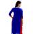 Blue plain cotton ethnic-kurtis