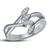New fancy dsign wedding engagement ring platinum plated round white cz in 925 sterling silver