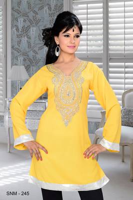 stone work kurti top
