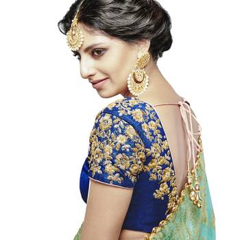 Pink Embroidered Silk Unstitched Lehenga With Dupatta 2