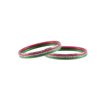 Multi Stone Stud Metal Bangle 1