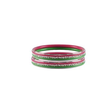 Multi Stone Stud Metal Bangle 2