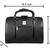 Black genuine leather formal designer laptop bags