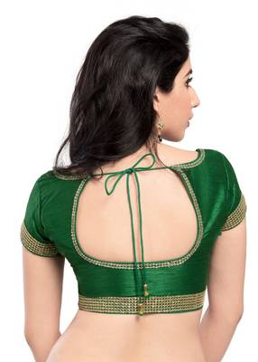 Green Banglory Lace Unstitched Blouse 2