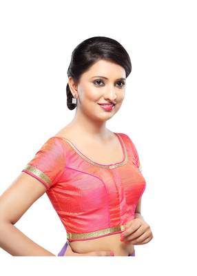 Pink Banglory Lace Unstitched Blouse 3