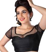 black banglory net unstitched blouse