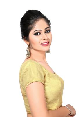 gold banglory net unstitched blouse 3