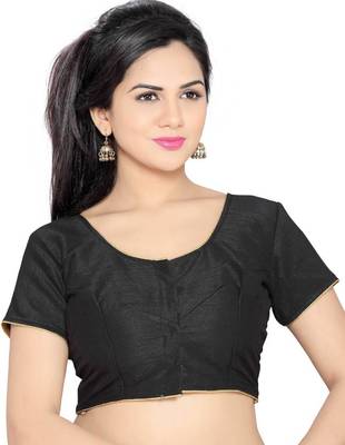Black Banglory Lace Unstitched Blouse 1