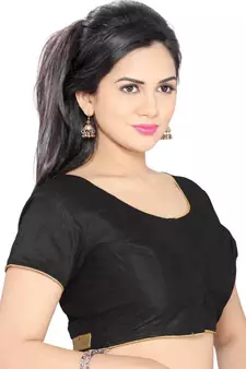 Black Banglory Lace Unstitched Blouse