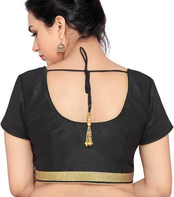 Black Banglory Lace Unstitched Blouse 3