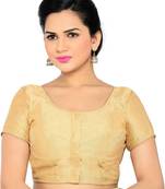 Gold Banglory Lace Unstitched Blouse