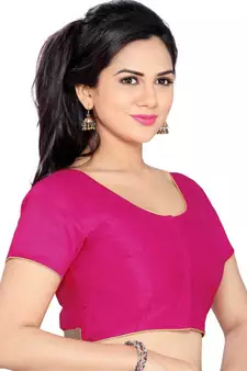 Pink Banglory Lace Unstitched Blouse