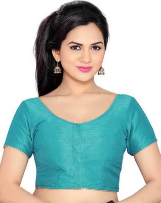 Sky Blue Banglory Lace Unstitched Blouse 1