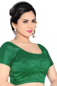 Green Banglory Lace Unstitched Blouse