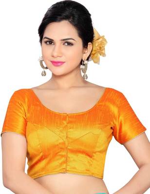 Mustard Banglory Lace Unstitched Blouse 1