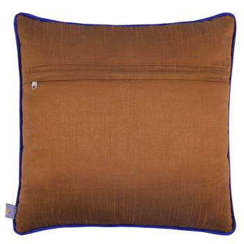 Red Taxi Glaze Cotton Cushion Cover 16x16 Inches 2