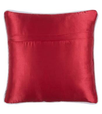 Tea Cup Canvas Cushion Cover 16x16 Inches 2