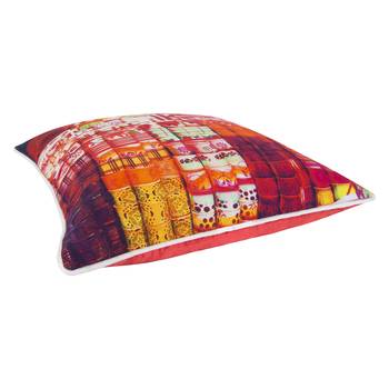 Tea Cup Canvas Cushion Cover 16x16 Inches 4