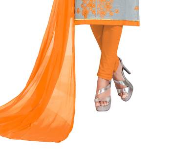 Grey embroidered chanderi salwar with dupatta 3