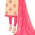 Beige embroidered chanderi salwar with dupatta
