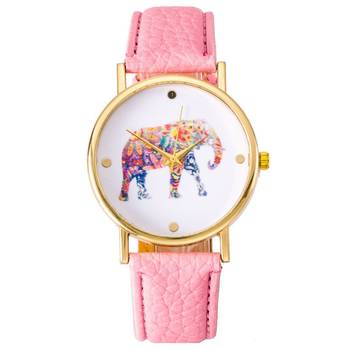 Pink quartz women watch 1