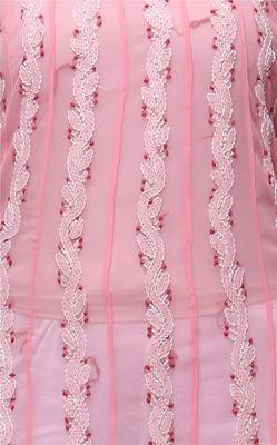 Beige embroidered georgette stitched kurti 4