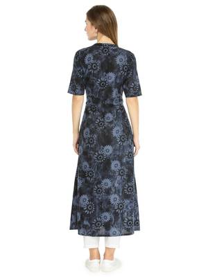 Indibelle Black printed cotton kurtas-and-kurtis 4