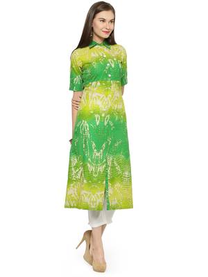 Indibelle Multicolor printed cotton kurtas-and-kurtis 3