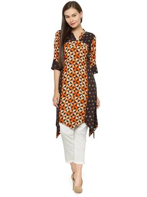 Multicolor printed rayon kurtas-and-kurtis 1