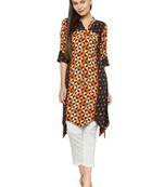 Indibelle Multicolor printed rayon kurtas-and-kurtis
