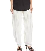 Aurelia Womens Cream Cotton Patiala