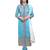 Sky blue embroidered chanderi salwar with dupatta