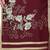 Brown embroidered cotton salwar with dupatta