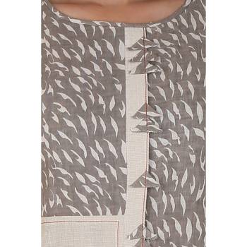 Brown printed cotton salwar 4