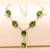 Green peridot gemstone 925 silver jewelry necklace 16-18"