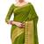 Sudarshan silk Green woven raw silk saree with blouse