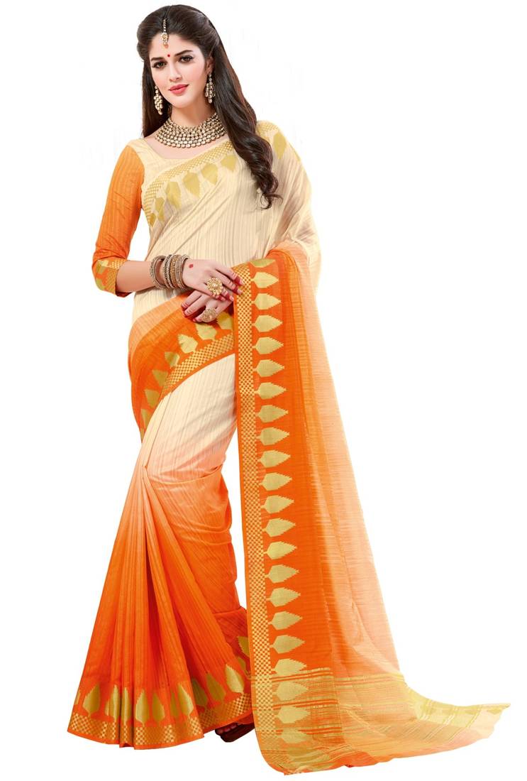Sudarshan silk Multicolor woven raw silk saree with blouse