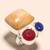 Xxxx gemstone 925 silver ring 5.5
