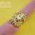 CZ Paisley Shape Cocktail Ring Size-6 