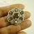 CZ Multi Gemstone Adjustable Cocktail Finger Ring