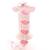 Pink chalcedony gemstone 925 silver jewelry bracelet 7-8"