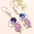 Pink chalcedony gemstone 925 sterling silver  jewelry earring 2.26"