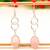 Pink chalcedony gemstone 925 silver earring 2.15