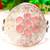 Pink chalcedony gemstone 925 sterling silver jewelry bracelet adjustable