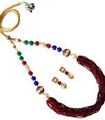 Red Pearl Necklace-Sets